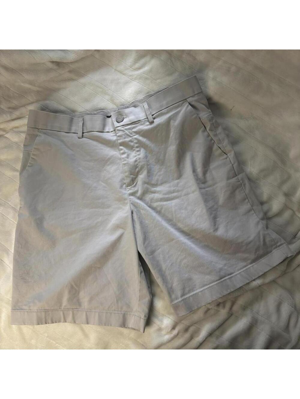 Banana Republic light grey chino shorts